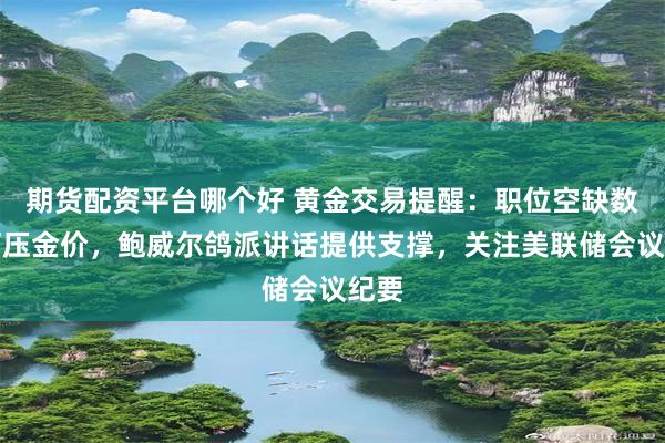 期货配资平台哪个好 黄金交易提醒：职位空缺数据打压金价，鲍威尔鸽派讲话提供支撑，关注美联储会议纪要