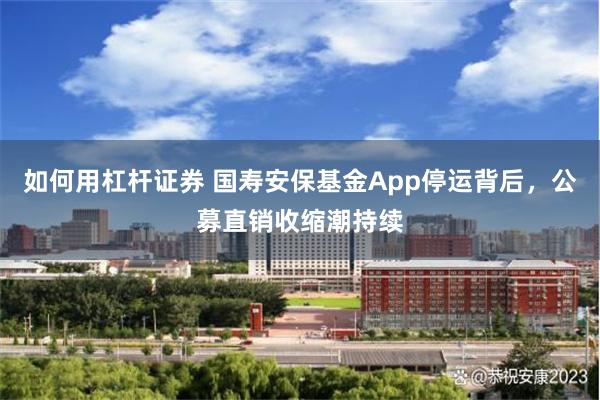 如何用杠杆证券 国寿安保基金App停运背后，公募直销收缩潮持续
