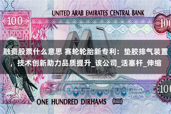 融资股票什么意思 赛轮轮胎新专利：垫胶排气装置，技术创新助力品质提升_该公司_活塞杆_伸缩
