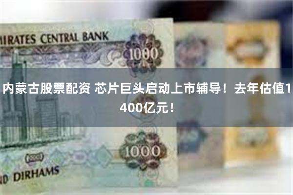 内蒙古股票配资 芯片巨头启动上市辅导！去年估值1400亿元！